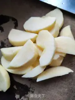 Make Apple sugar step 1