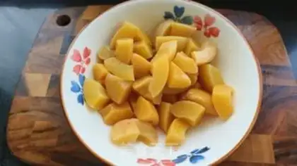 Make Peach juice step 0