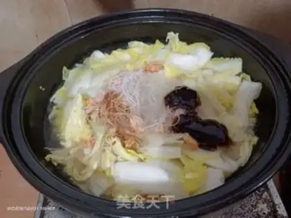 Make The doll-cooked fan shrimp rice step 12