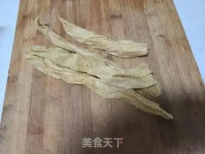 Make ♪ Cold lumber and dry bean skin ♪ step 0