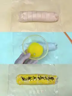 Make Ham cheese pine rolls step 2