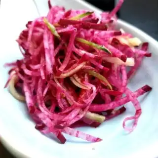 Make Meluca honey with purple radish step 7
