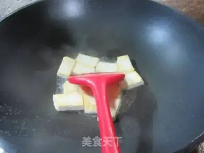 Make Egg dumpling spinach tofu step 3
