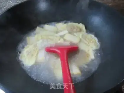 Make Egg dumpling spinach tofu step 4