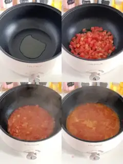 Make Tomato veggie soup step 1
