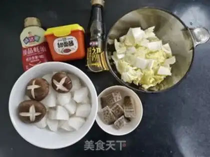 Make Cod radish and cabbage step 0