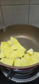 Make Cow and white and potatoes step 5