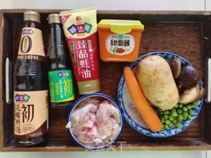 Make Chicken-legged potato rice step 0