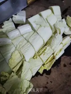 Make White-water high-foot cabbage step 1