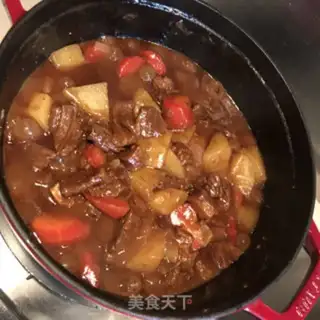 Make Curry beef stew potatoes step 9
