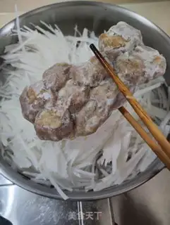 Make The radish fish balls step 4