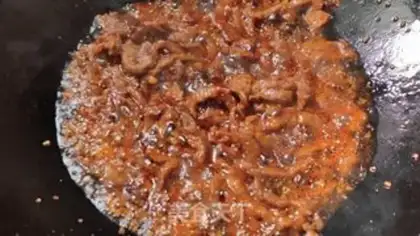 Make Celery with beef step 6