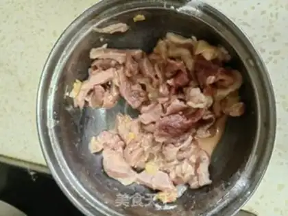 Make Meatloaf and three vegetables step 1
