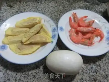 Make Shrimp radish egg soup step 0