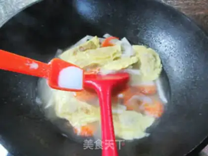 Make Shrimp radish egg soup step 7