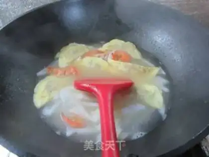 Make Shrimp radish egg soup step 9