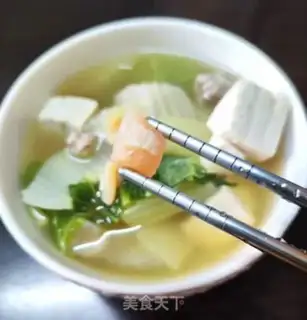 Make Porridge tofu soup step 9