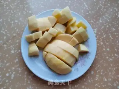 Make Black sesame date apple porridge step 2