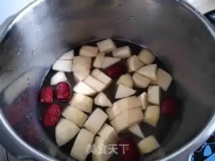 Make Black sesame date apple porridge step 3