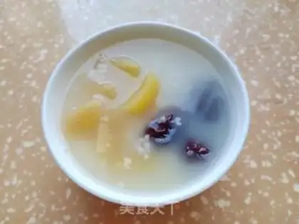 Make Black sesame date apple porridge step 4