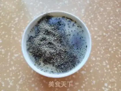 Make Black sesame date apple porridge step 5