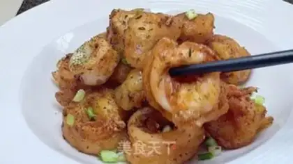 Make Pepper salt squid step 15