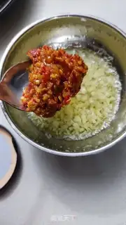 Make A fan of garlic veggies step 2