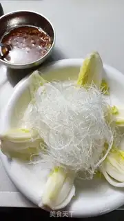 Make A fan of garlic veggies step 9