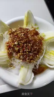 Make A fan of garlic veggies step 10