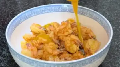 Make Honey mustard shrimp ball step 10
