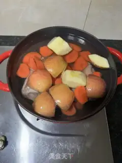 Make Carrot apple hog soup step 7