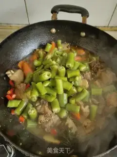 Make Cream peppers and chickens step 10
