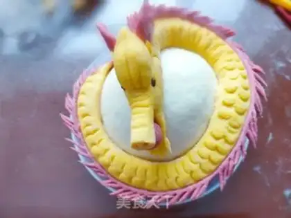 Make Steam dragon buns step 9