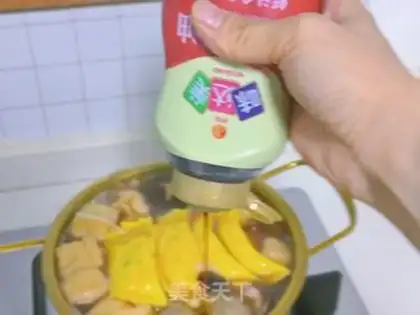 Make Beefballs. Potato powder step 10