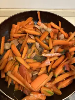 Make Carrot and meat step 1
