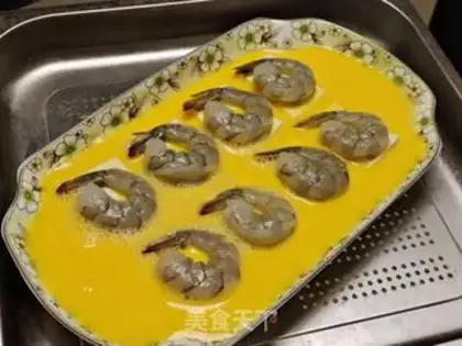 Make Tofu shrimp eggs step 2