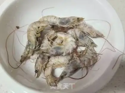 Make Peas shrimp step 1