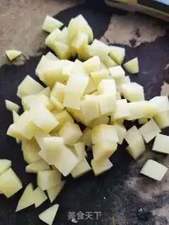 Make Potato chicken meatball soup step 2