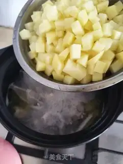 Make Potato chicken meatball soup step 7