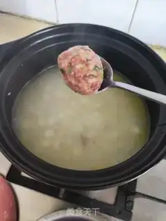 Make Potato chicken meatball soup step 9