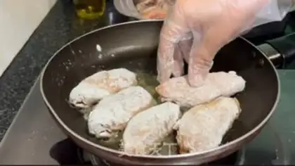 Make Garlic butter chicken wings step 7