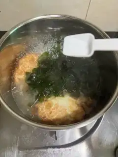 Make Clothes and fungus egg soup step 7