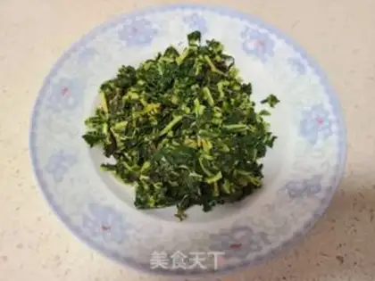 Make Yellow leaves, dry bean skin step 1