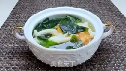 Make Clothes and fungus egg soup step 12