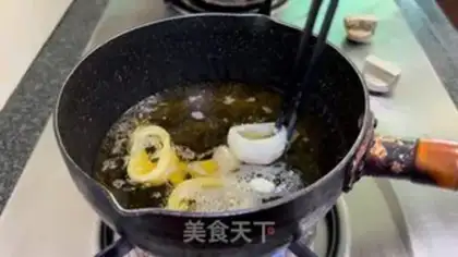 Make Honey mustard squid step 7