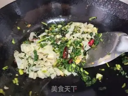 Make Yellow leaves, dry bean skin step 5
