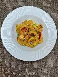 Make Honey mustard squid step 11