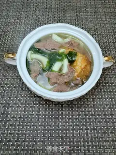 Make Clothes and fungus and egg beef soup step 12