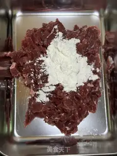 Make Sand and beef tofu step 1