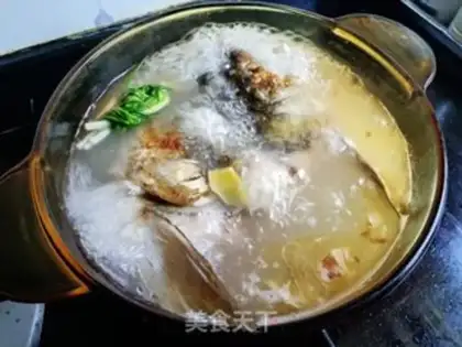 Make Tofu fish head soup step 4
